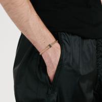Solo Flex'it Armband mit drei Rondellen und schwarzem Pavébesatz