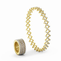 Serafino Multi-Size Ring und Armreif