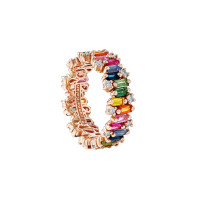 Shimmer Alaia Rainbow Sapphire Eternity Ring
