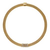 Panorama Collier mit Diamanten