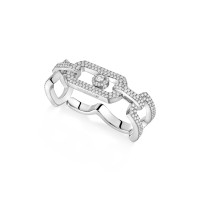 So Move Zwei-Finger Diamantring