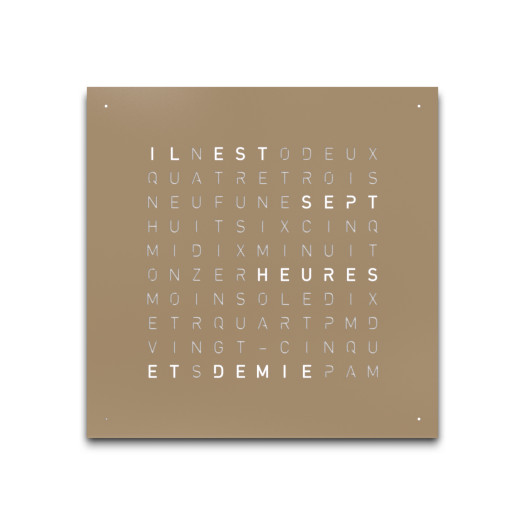 Qlocktwo - EARTH 45 HAZELNUT 
