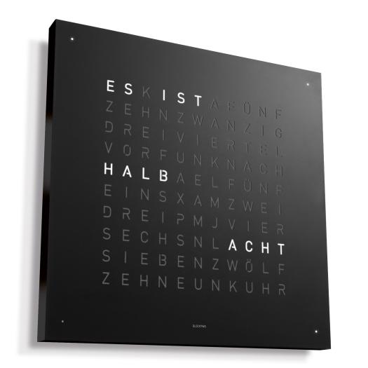Qlocktwo - EARTH 45 EDITION BLACK PEPPER 