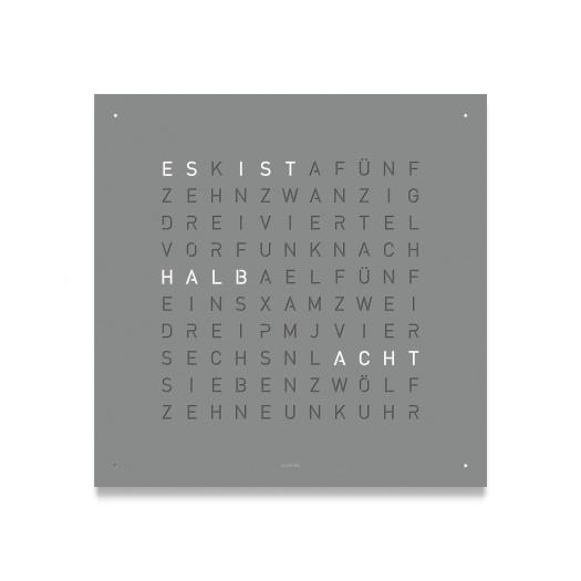 Qlocktwo - EARTH 45 EDITION GREY PEPPER 