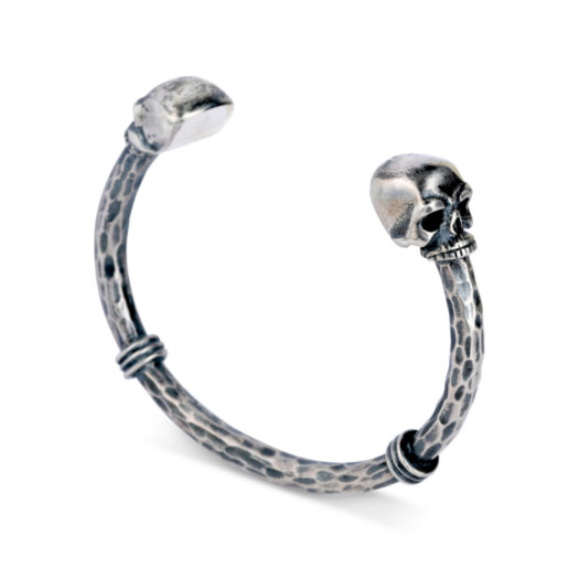 Deakin and Francis - Silver Armreif Skull