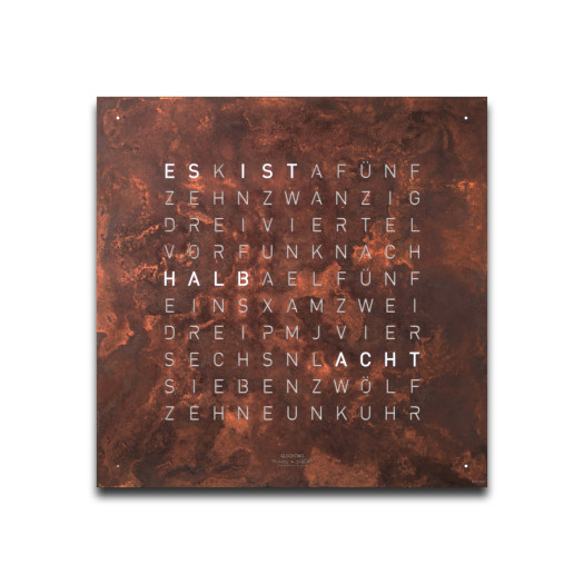 Qlocktwo - FRONTCOVER EARTH 45 CREATOR´S EDITION RUST