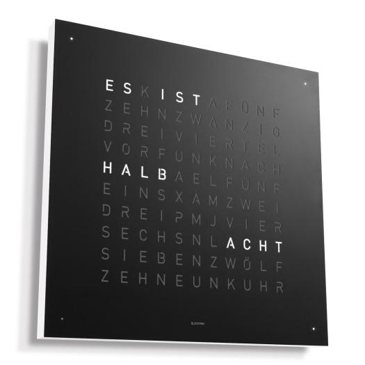 Qlocktwo - CLASSIC EDITION BLACK PEPPER WAND-/TISCHUHR